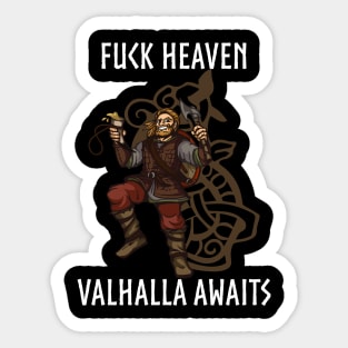 Valhalla Norse Mythology Sticker